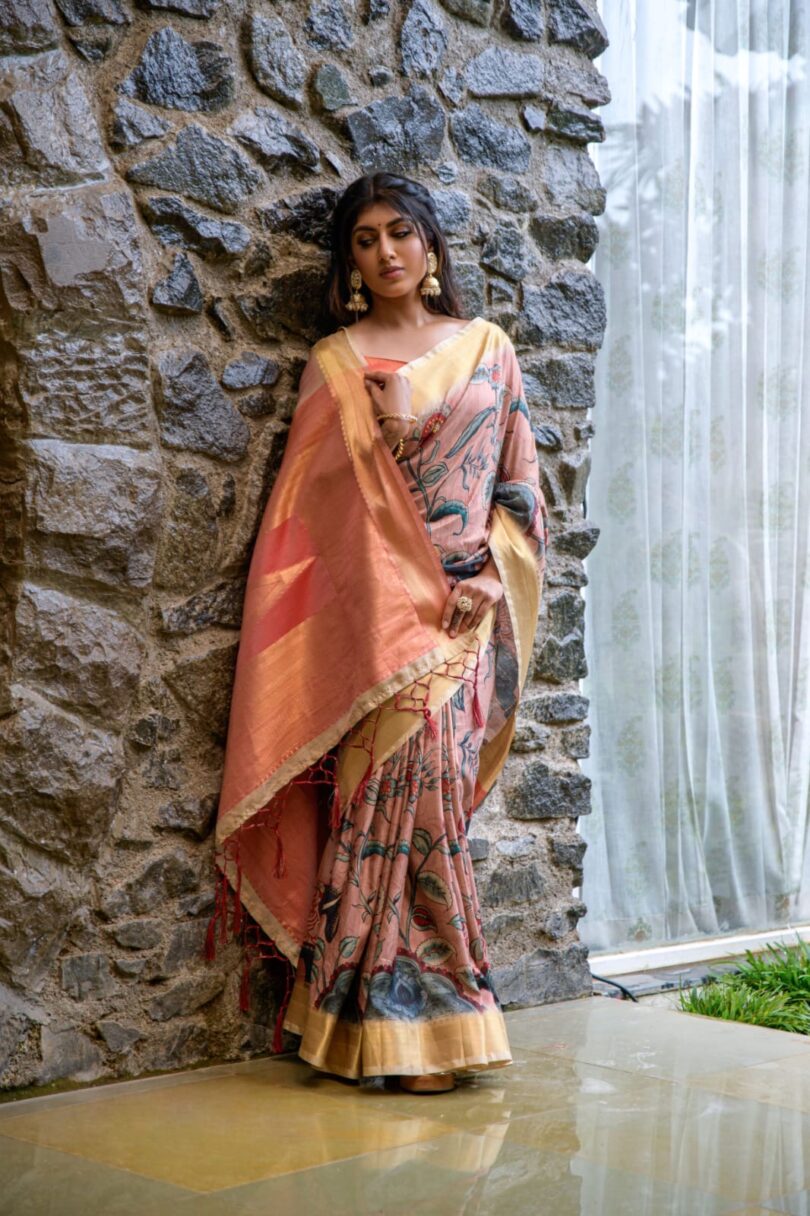 Premium Tussar silk saree - Image 12