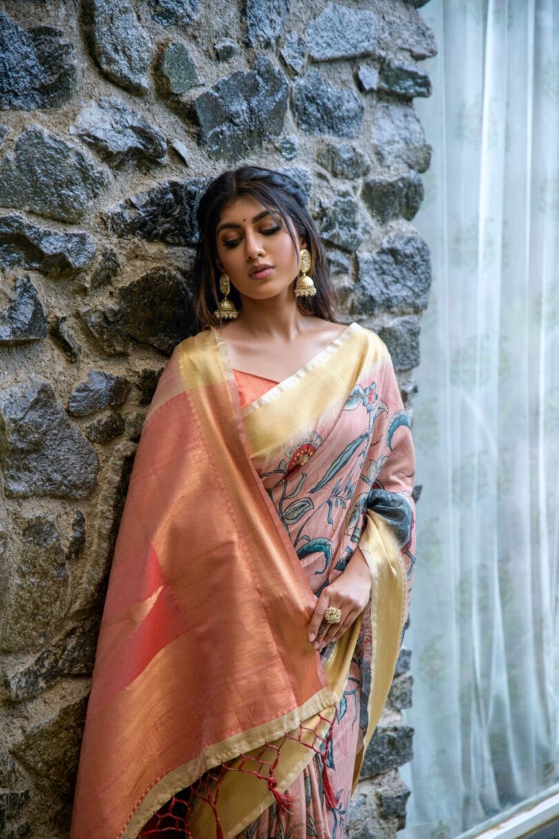 Premium Tussar silk saree - Image 2