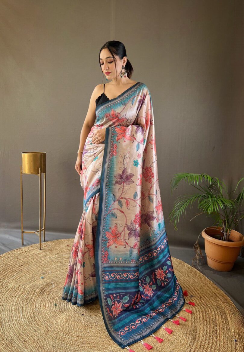 Szarna silk sarees with digital printed - Image 6