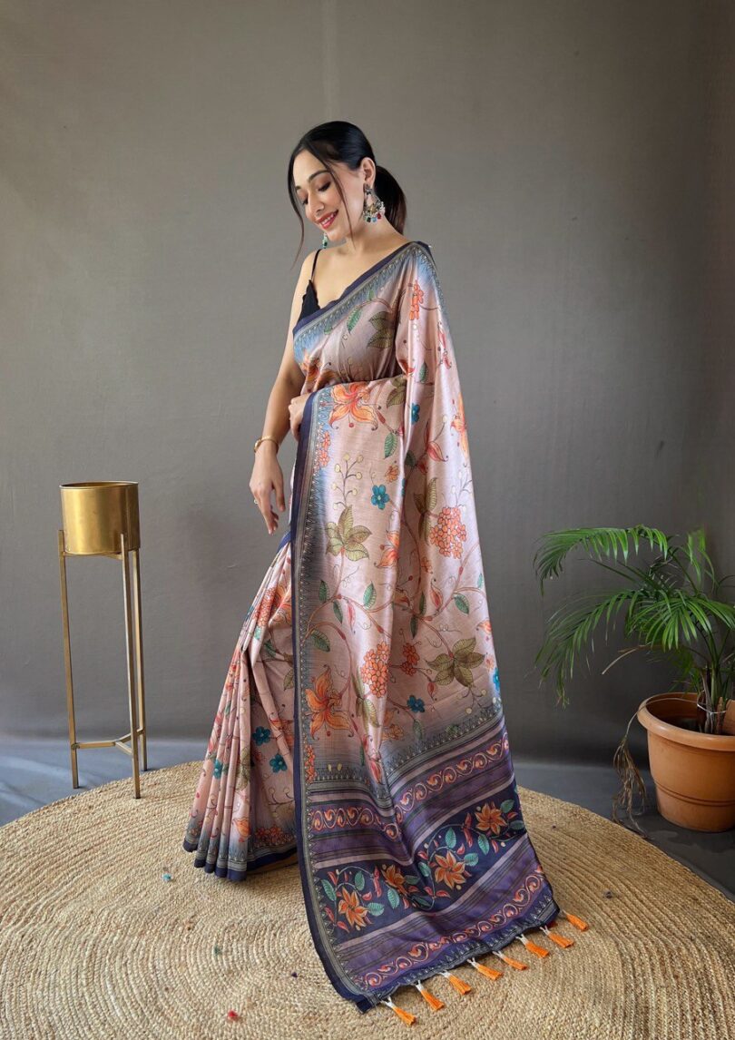 Szarna silk sarees with digital printed - Image 3