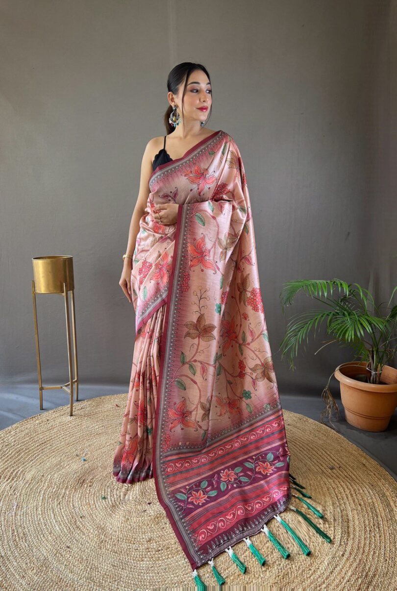 Szarna silk sarees with digital printed - Image 2