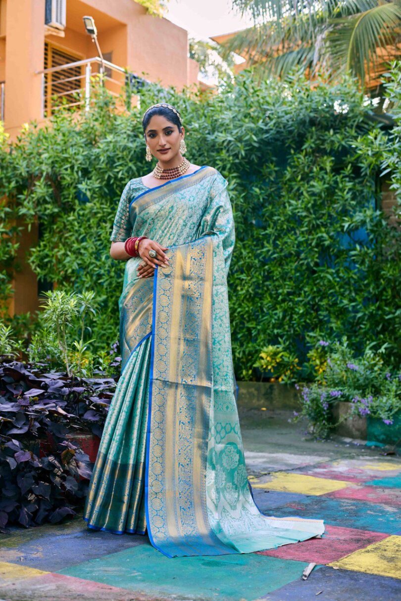 Banarasi Handloom Silk Saree - Image 2