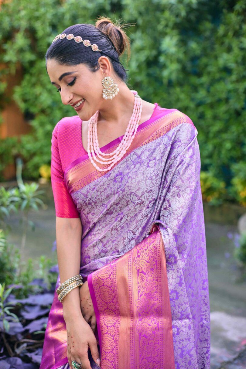 Banarasi Handloom Silk Saree - Image 2